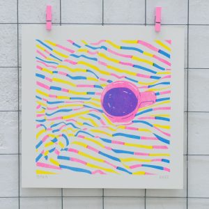 Quiet mornings - RISO Art print - Image 1