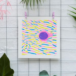Quiet mornings - RISO Art print - Image 3