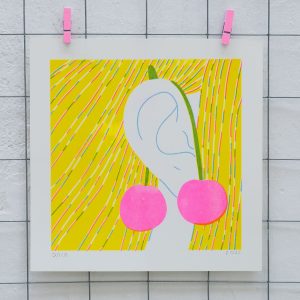 Cherries - RISO Art print - Image 1